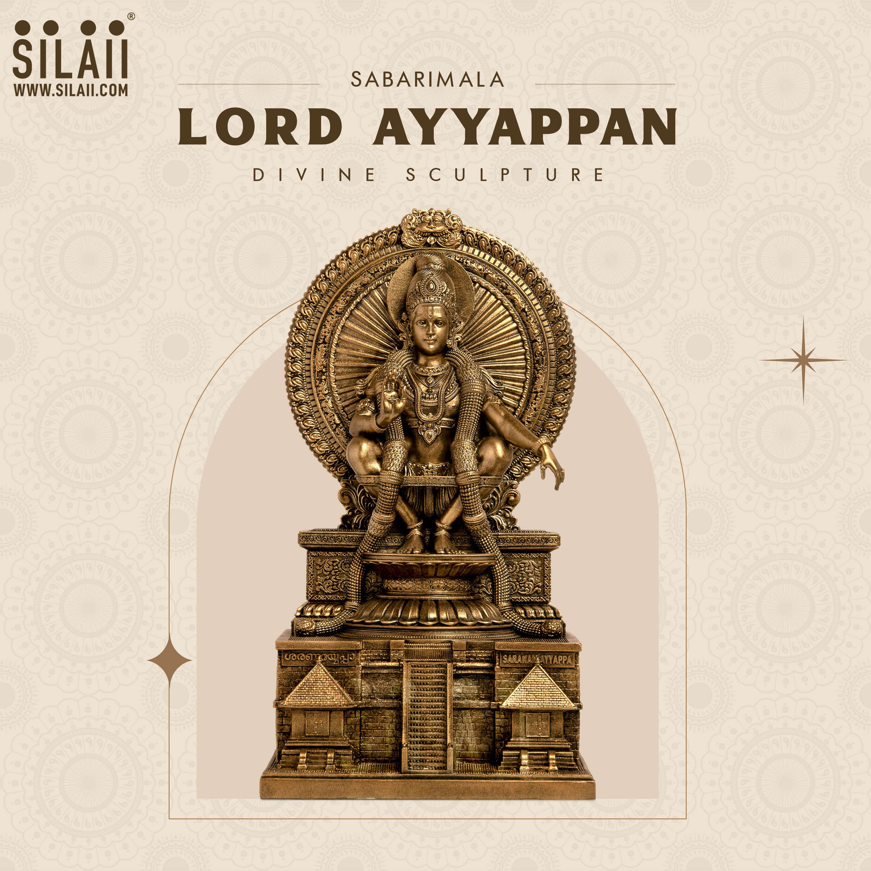 Sabarimala Lord Ayyappan Divine Sculpture