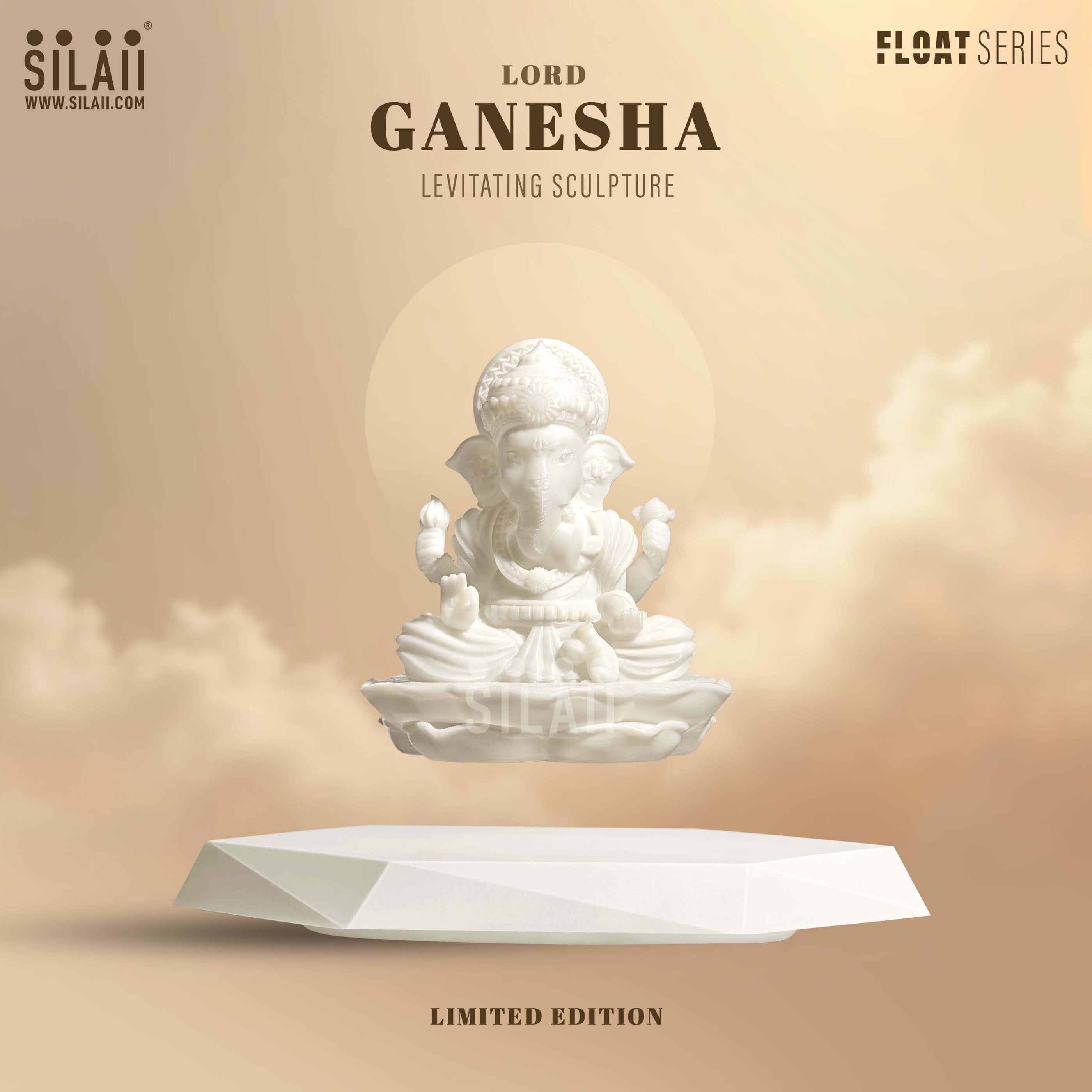 Lord Ganesha Levitating Sculpture